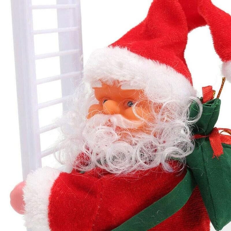 Kerstman Klimmend met Ladder