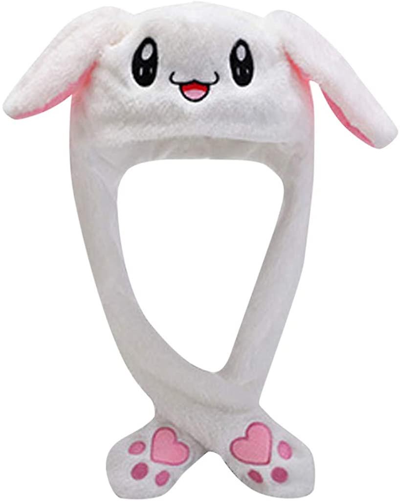 Funny Bunny Hat Muts met led - Kleur Wit