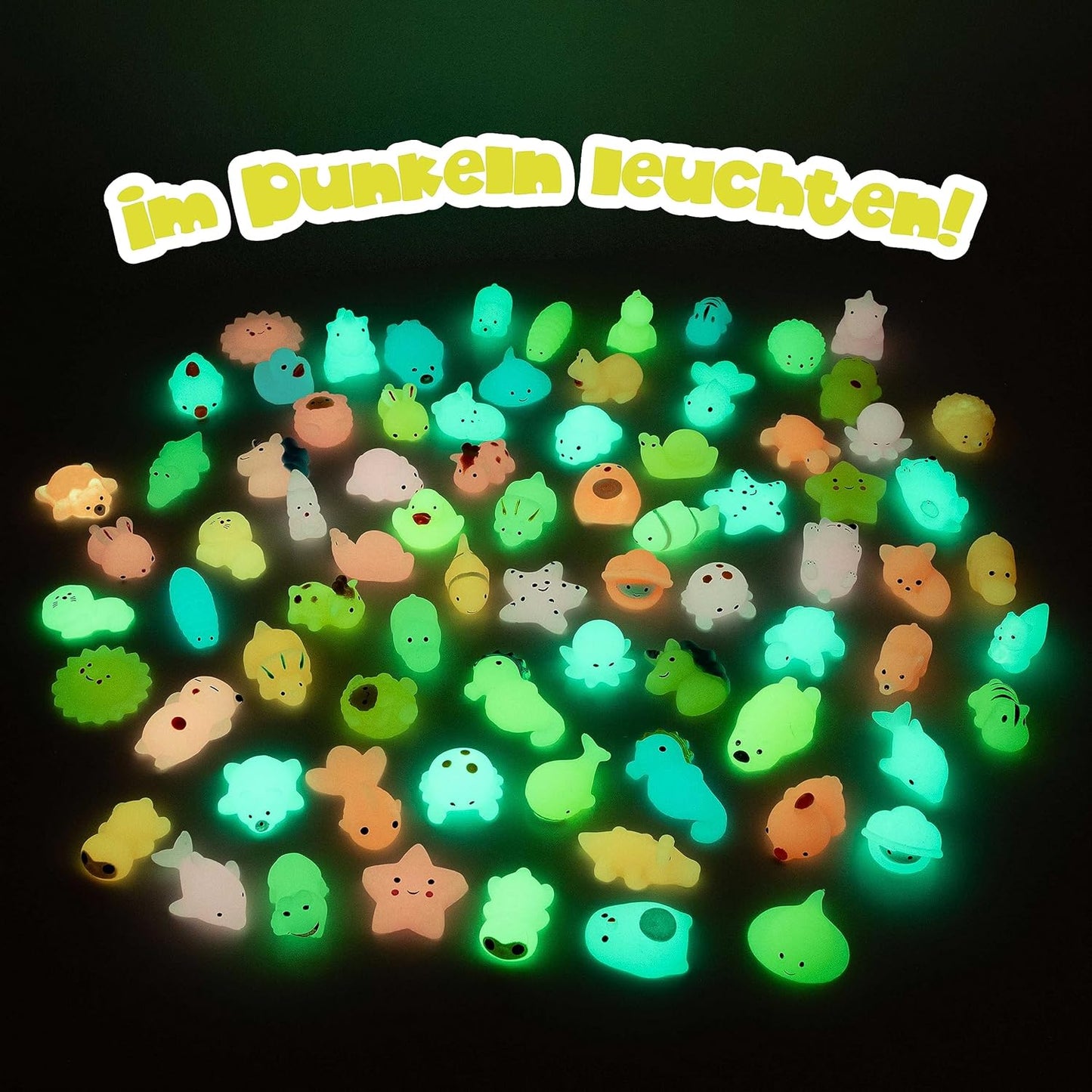 mochi glow in dark 12 Mystery zakjes - 12 stuks