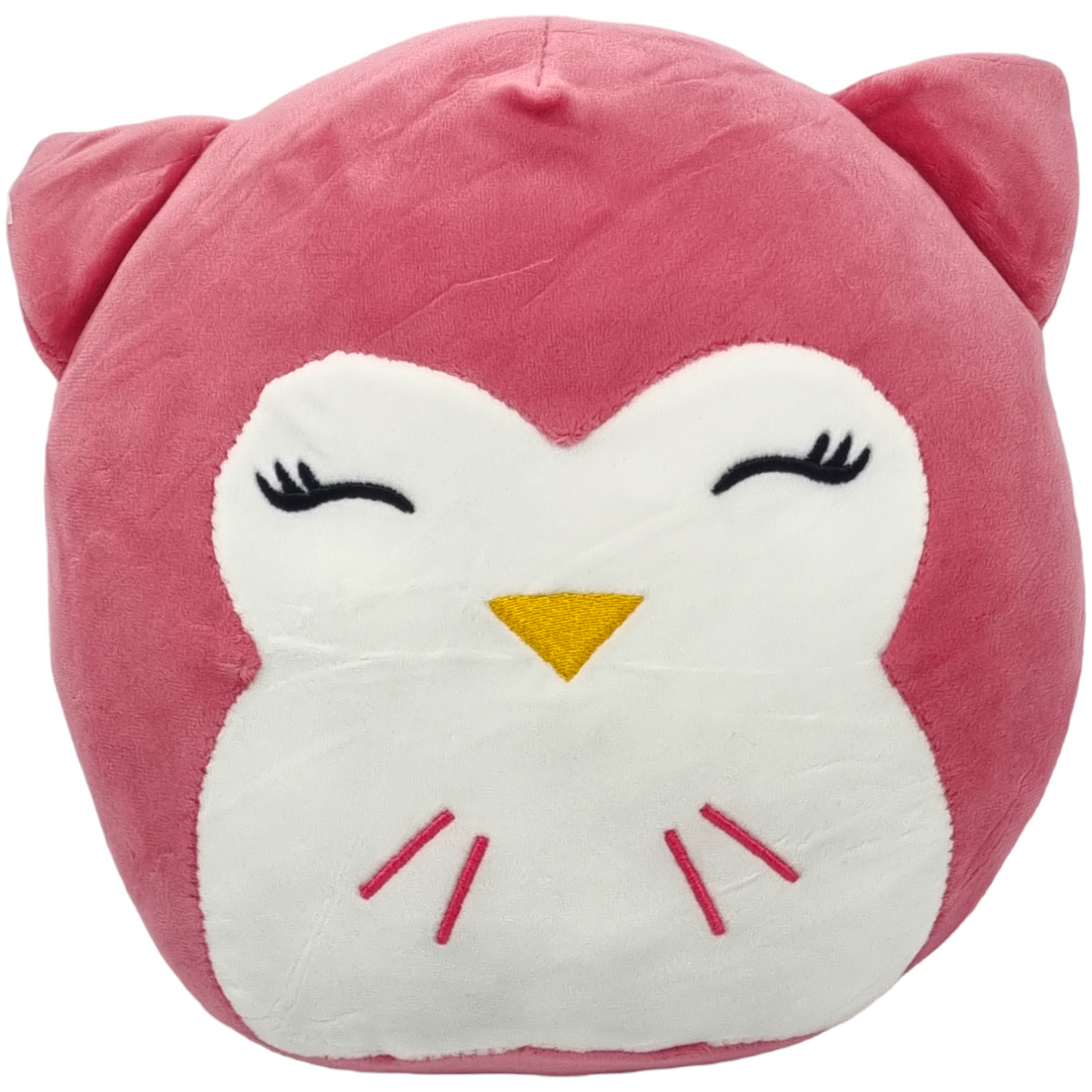 Squis knuffel kussen smiley Roze 23 cm