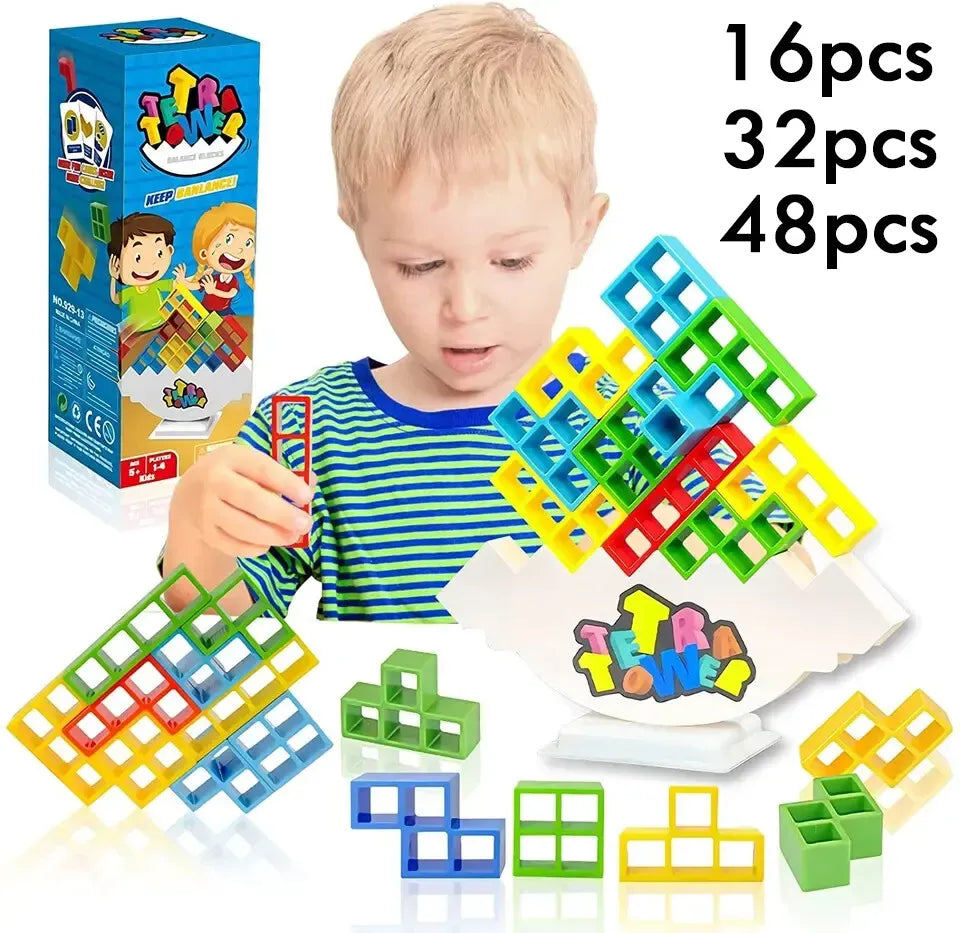 Tetra Tower Challenge - Durf jij het aan? Tetra tower balans bord