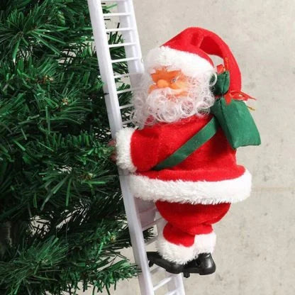 Kerstman Klimmend met Ladder