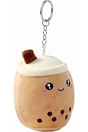 Boba Bubble Tea Sleutelhanger Pluche Bruin