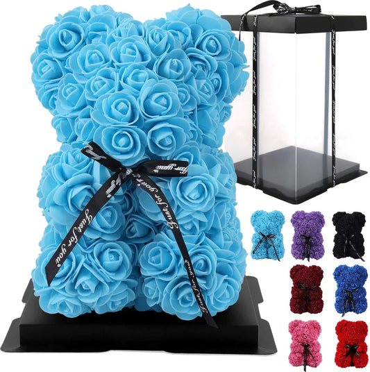 Rozen Beer Baby Blauw In GiftBox