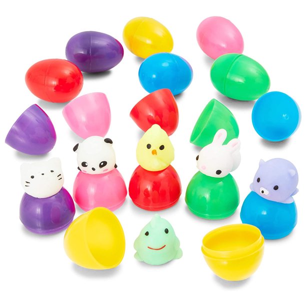 24 Gevulde eieren met mochies squishies