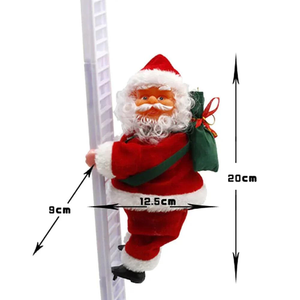 Kerstman Klimmend met Ladder