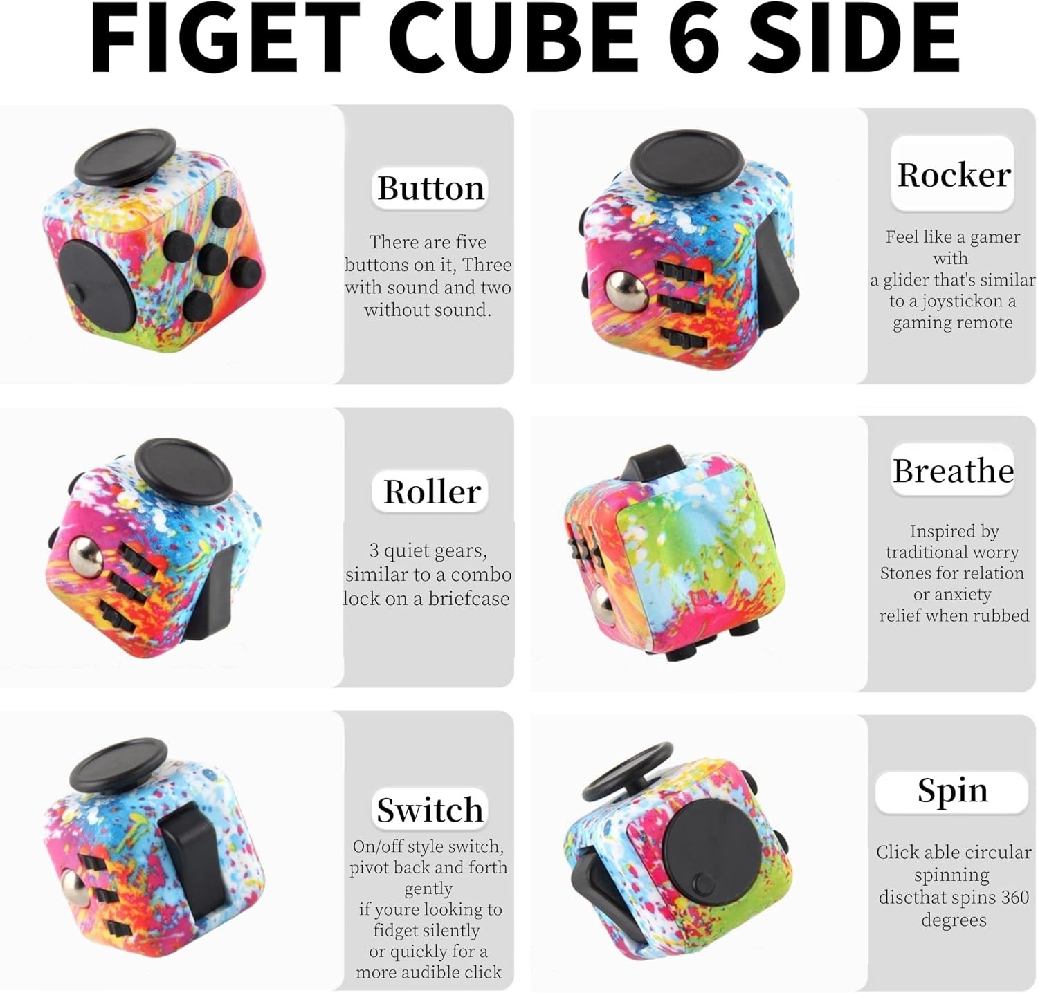 Fidget Cube - Kies jouw Lievelings kleur