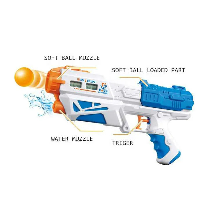 2in1 Waterpisstool ,Game Pistool + Pionnen keeus 3