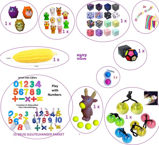 Fidget Toys - 26 Delig - Pakket